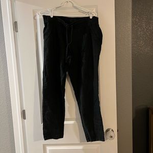 Women’s Athleta linen cropped pants 12 tall